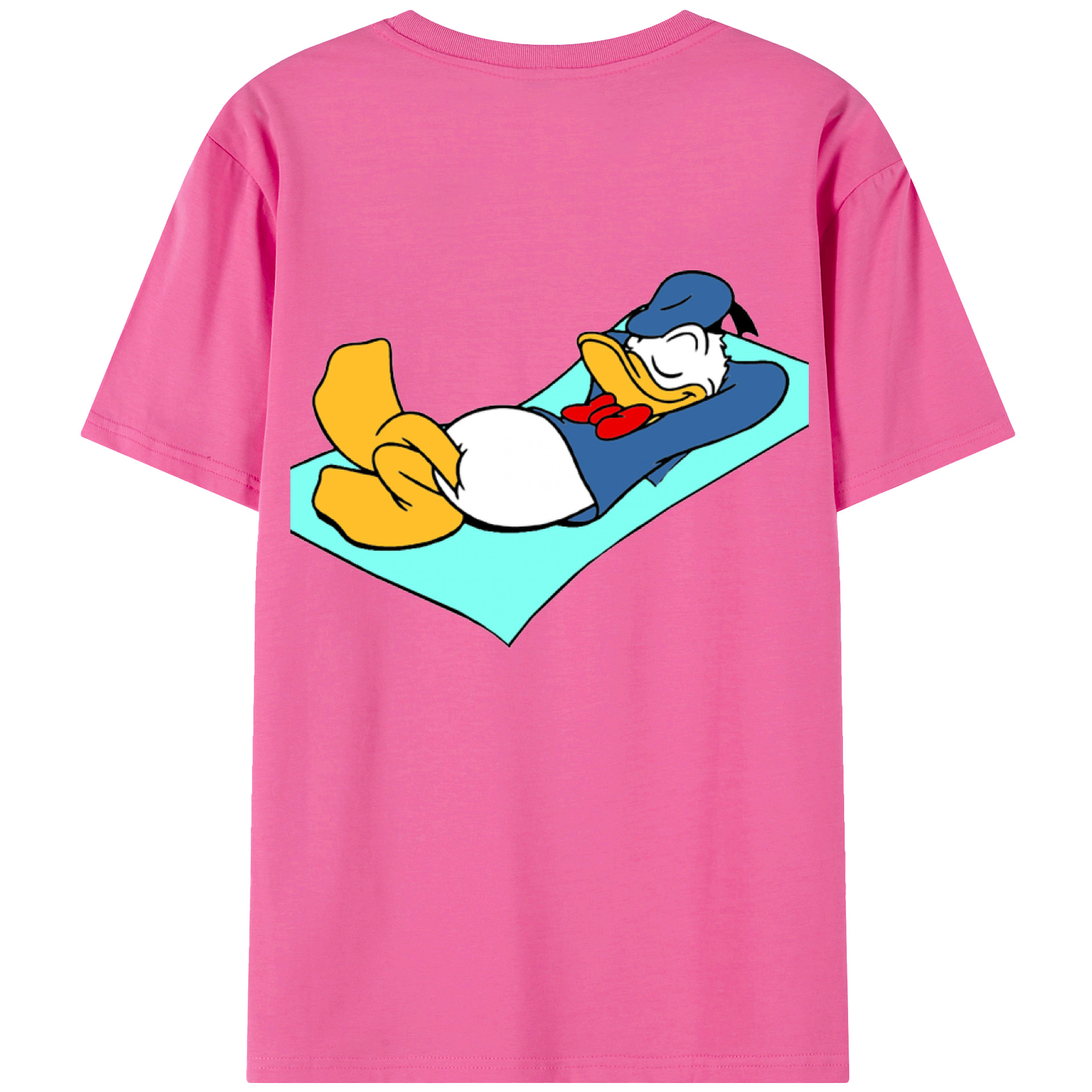 （画像用） ミッキーマウス Mickey Mouse レディース半袖Tシャツ(バックプリント)